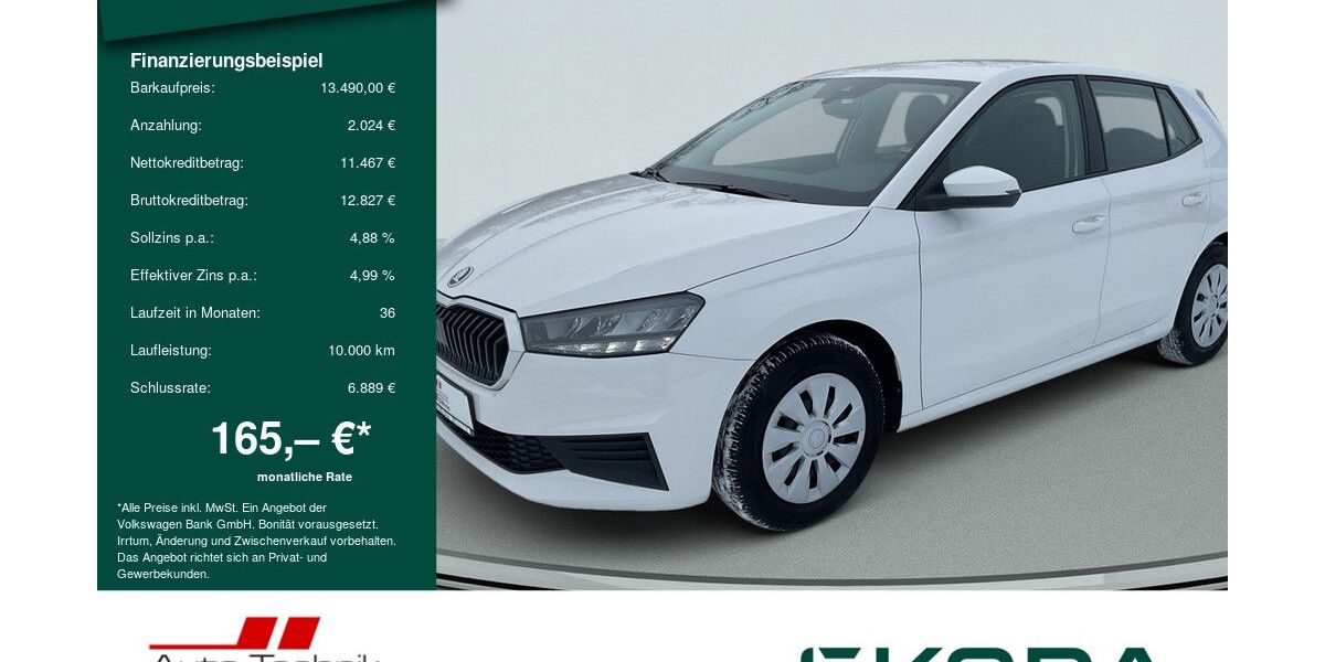 Skoda Fabia 67.248 km 13.490 &euro; Wittenberge 19322
