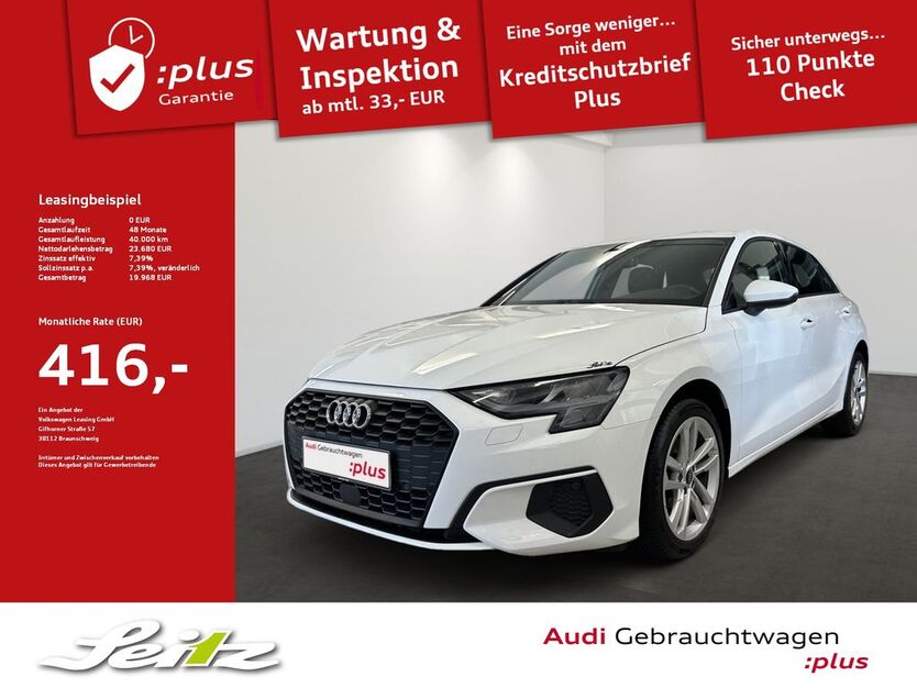 Audi A3 63.615 km 22.899 € Kempten 87435