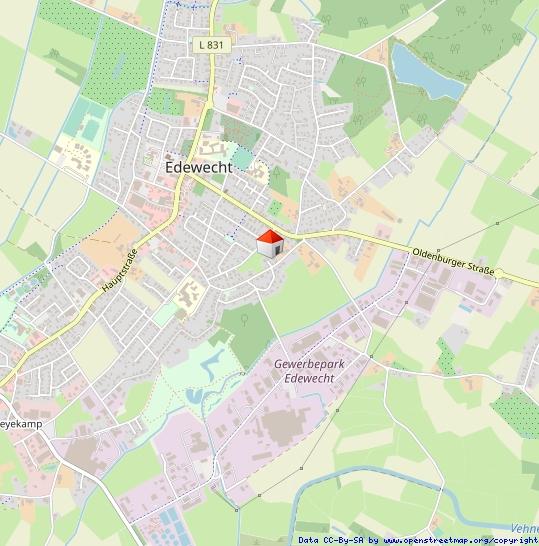 Erdgeschoßwohnung Edewecht - 2 Zimmer, 77 m&sup2;, 890&euro; | Angebot:25511129