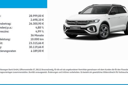 VW T-Roc 22.962 km 28.999 &euro; Leinefelde-Worbis/DE 37327