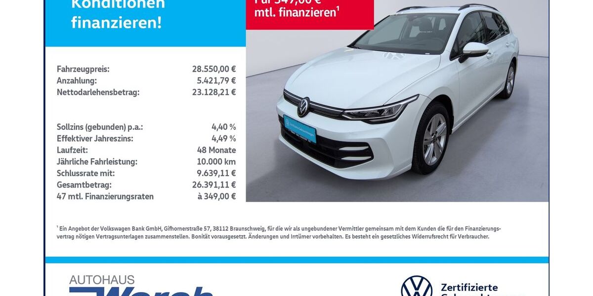 VW Golf 22.912 km 28.549 &euro; Südharz 06536