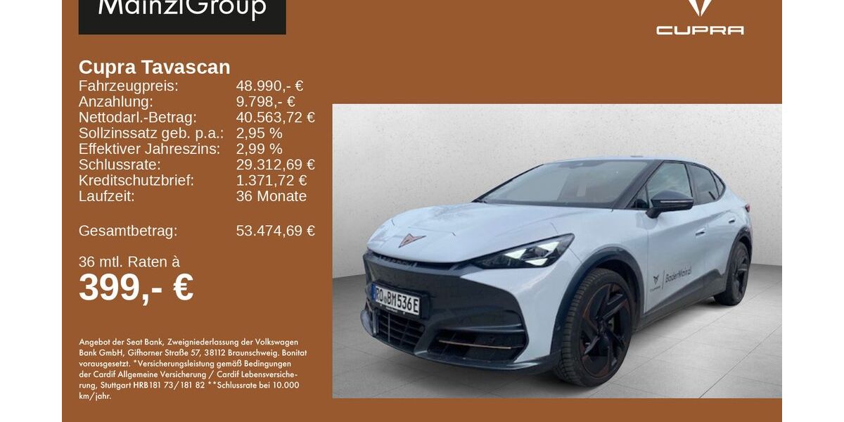 Cupra Tavascan 9.500 km 48.990 &euro; Rosenheim 83026
