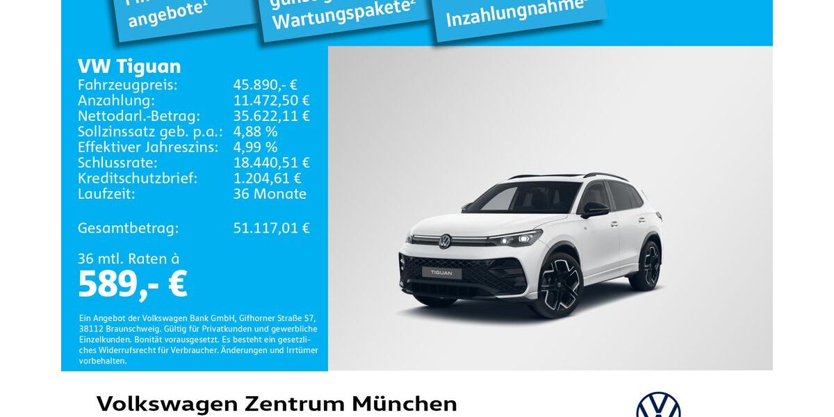 VW Tiguan 23.552 km 45.890 &euro; München 80687