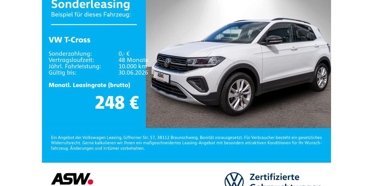 VW T-Cross 27.800 km 22.930 &euro; Bad Rappenau 74906