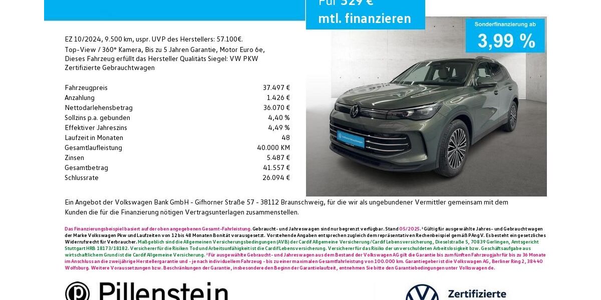 VW Tiguan 9.500 km 37.497 &euro; Neustadt/Aisch 91413