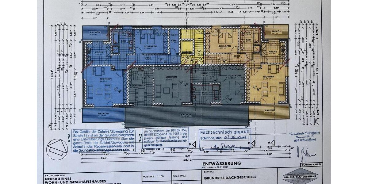 Etagenwohnung Schiffdorf - 2 Zimmer, 75 m&sup2;, 800&euro; | Angebot:25648236