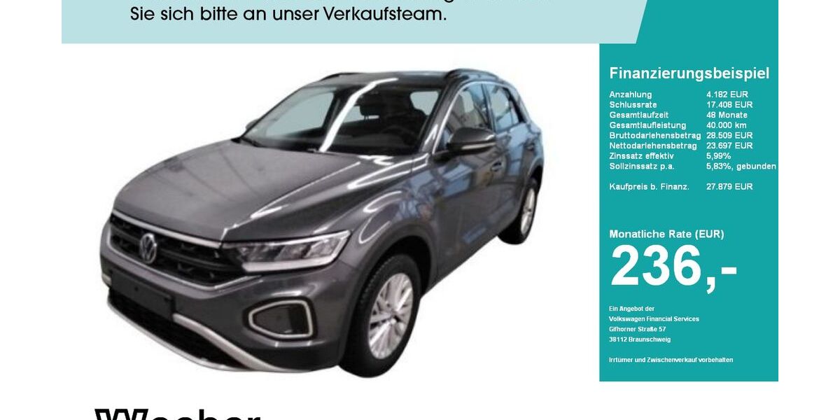 VW T-Roc 4.706 km 27.667 &euro; Herrenberg 71083
