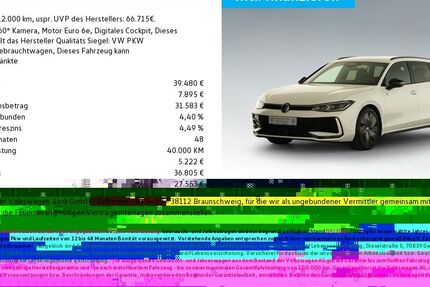 VW Passat Variant 12.000 km 37.880 &euro; Bamberg 96052