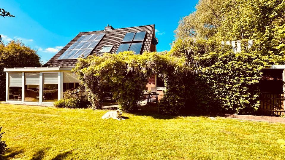 Einfamilienhaus EFH Nordsee Hage mit blickgeschütztem Garten