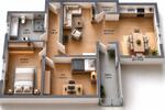 Etagenwohnung Dingelstädt - 3 Zimmer, 84 m&sup2;, 828&euro; | Angebot:26680640