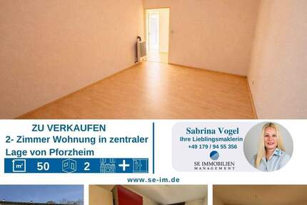Wohnung Pforzheim Oststadt - 2 Zimmer, 50 m&sup2;, 119.000&euro; | Angebot:25267979