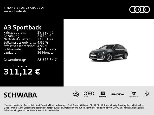 Audi A3 63.600 km 23.890 &euro; Gersthofen 86368