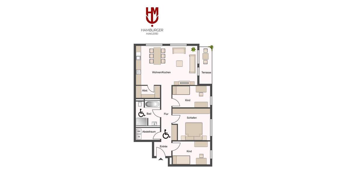 Etagenwohnung Tostedt Todtglüsingen - 4 Zimmer, 98 m&sup2;, 439.000&euro; | Angebot:24791460