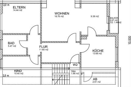 Wohnung Wittlich - 3 Zimmer, 87 m&sup2;, 970&euro; | Angebot:26297908