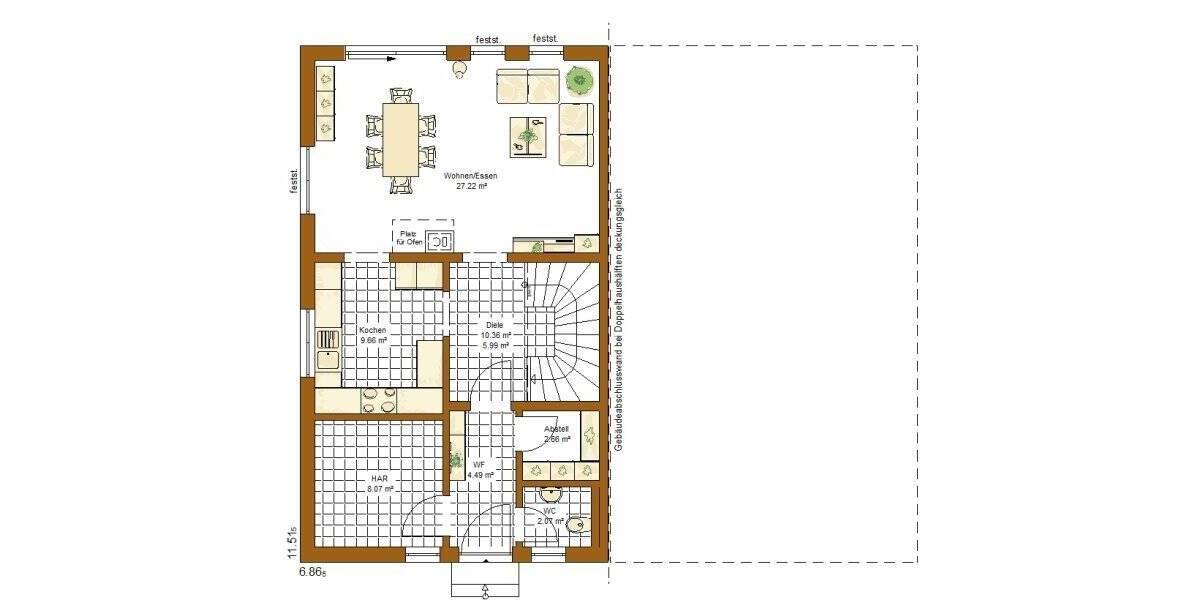 Doppelhaushälfte Gau-Algesheim Algesheim - 5 Zimmer, 174 m&sup2;, 669.999&euro; | Angebot:25775221