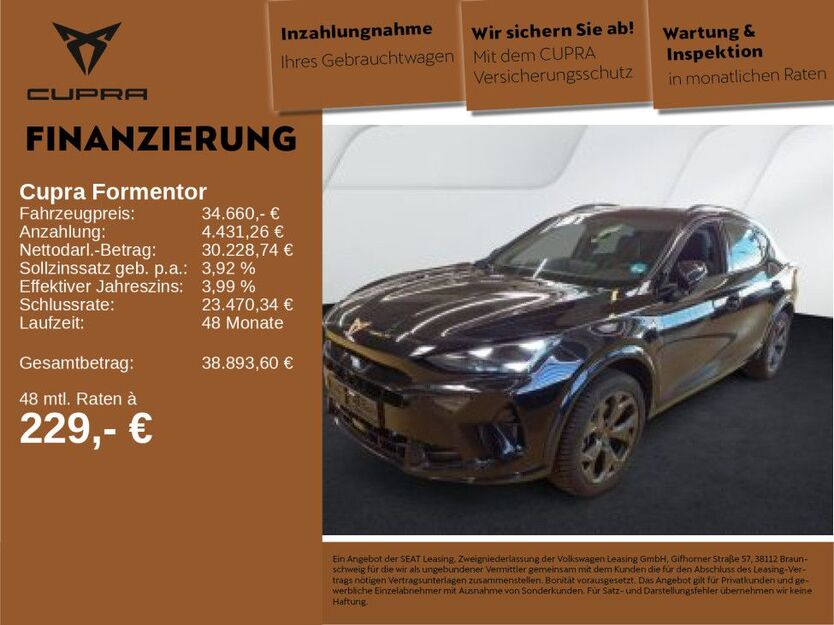 Cupra Formentor 21.526 km 34.660 € Neu-Ulm 89231