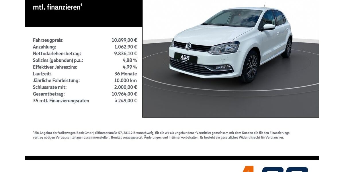 VW Polo 92.301 km 10.899 &euro; Leinefelde-Worbis/DE 37327