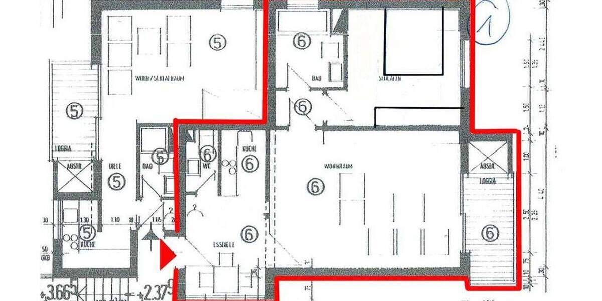 Etagenwohnung Köln Weidenpesch - 2 Zimmer, 63 m&sup2;, 1.020&euro; | Angebot:25570421