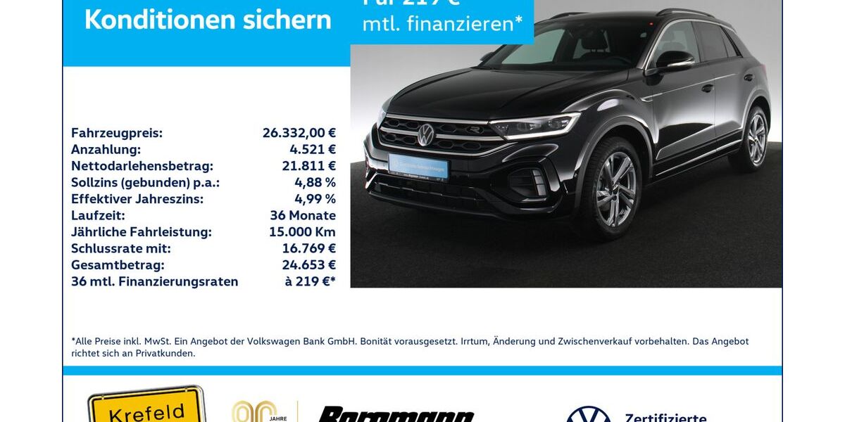 VW T-Roc 12.704 km 25.333 &euro; Krefeld 47803