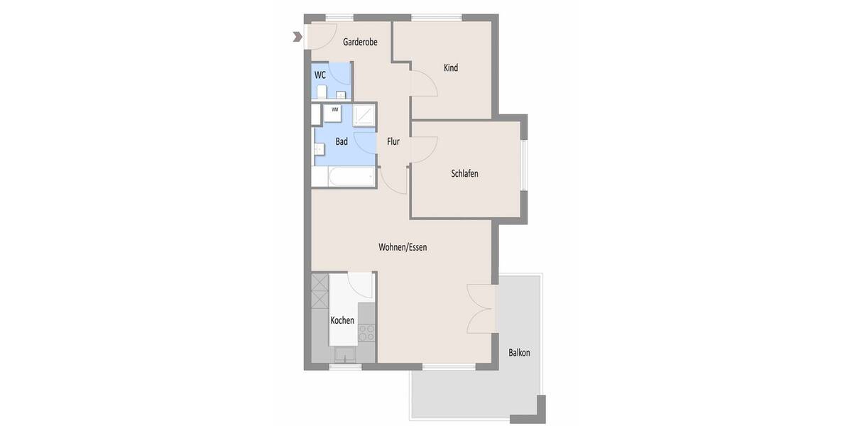 Etagenwohnung Heilbronn Kernstadt - 3 Zimmer, 82 m&sup2;, 930&euro; | Angebot:25962629