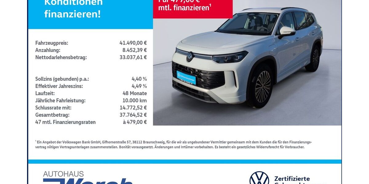 VW Tayron 25.532 km 41.489 &euro; Südharz 06536
