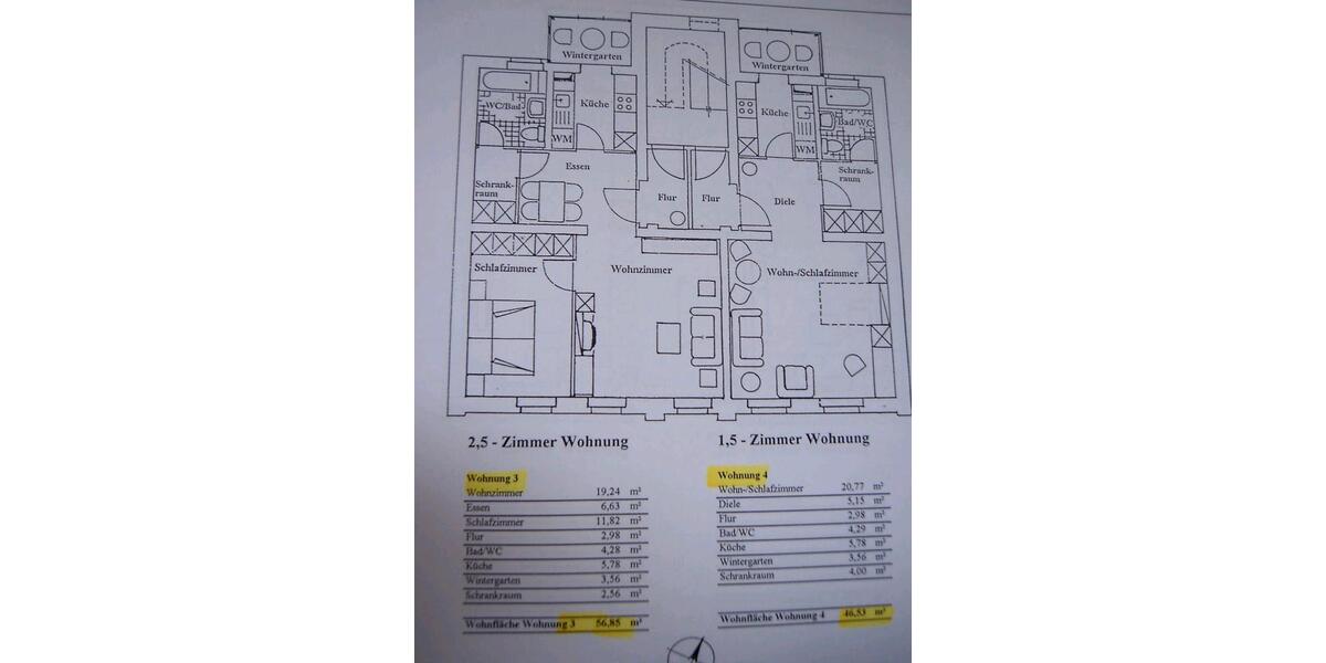 2 Stadtwohnungen in sehr ruhiger Lage 4 zimmer