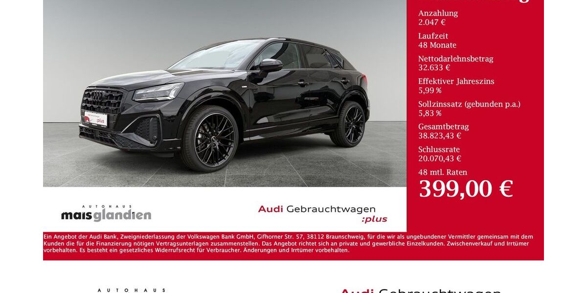 Audi Q2 15.500 km 33.780 &euro; Pronsfeld 54597