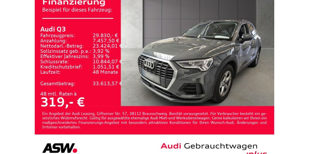 Audi Q3 59.200 km 29.830 &euro; Heilbronn 74074