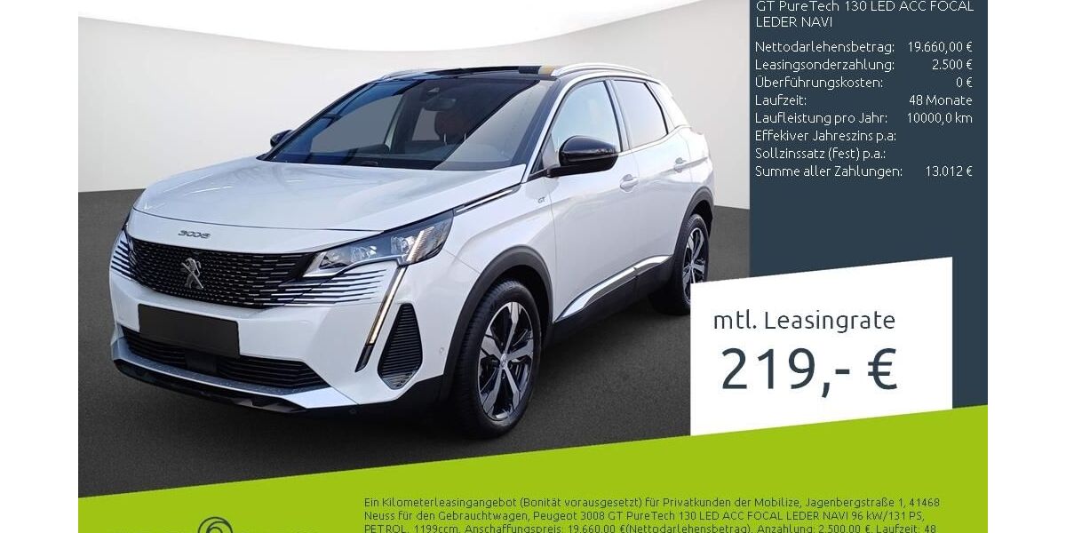 Peugeot 3008 30.839 km 19.999 &euro; Borken 46325