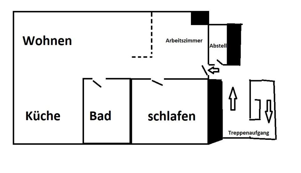 Dachgeschoßwohnung Coesfeld - 2 Zimmer, 54 m&sup2;, 147.500&euro; | Angebot:26762716