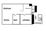 Dachgeschoßwohnung Coesfeld - 2 Zimmer, 54 m&sup2;, 147.500&euro; | Angebot:26762716
