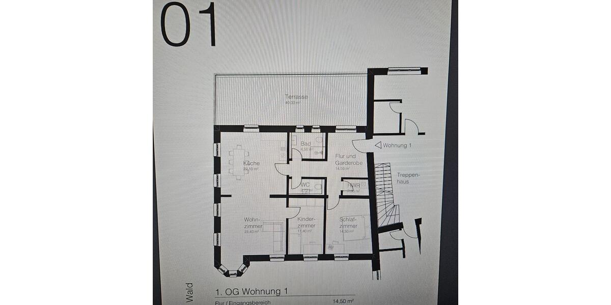 Terrassenwohnung Bodenwöhr - 3 Zimmer, 115 m&sup2;, 1.380&euro; | Angebot:24822942