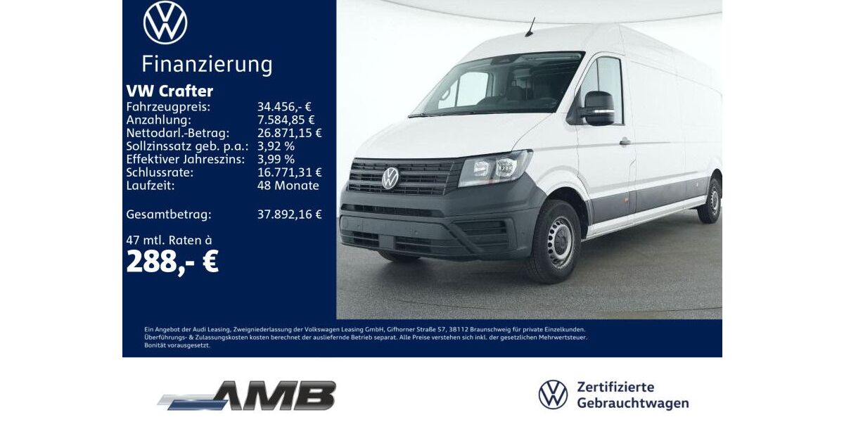 VW Crafter 25.060 km 33.780 &euro; Borna 04552