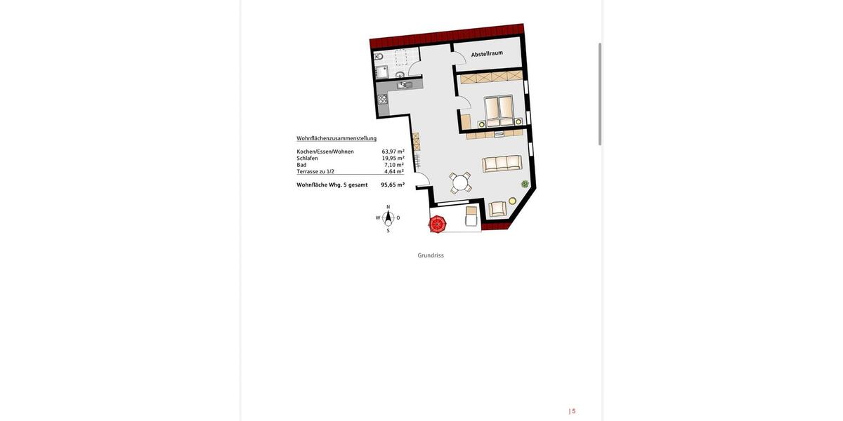 Dachgeschoßwohnung Schrobenhausen - 2 Zimmer, 96 m&sup2;, 960&euro; | Angebot:26255320