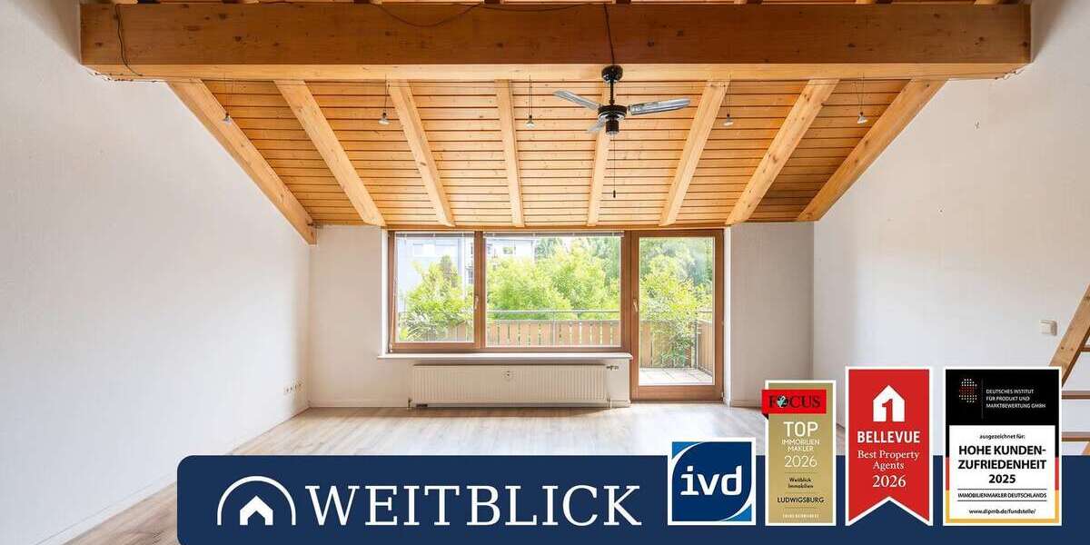 Etagenwohnung Ludwigsburg Oßweil - 2 Zimmer, 54 m&sup2;, 590&euro; | Angebot:27128463