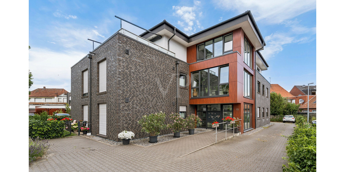 Exklusives Penthouse mit großzügiger Dachterrasse – stilvolles Wohnen auf gehobenen Niveau - Einfamilienhaus Rheine-Mesum Rheine | Angebot:27134492