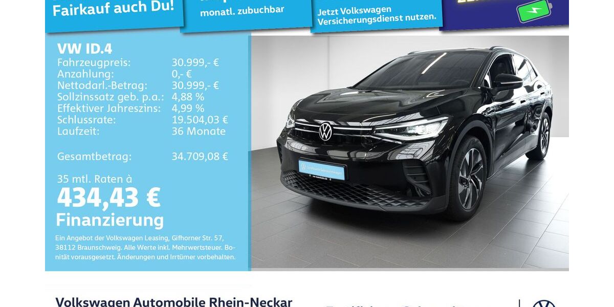 VW ID.4 12.939 km 30.499 &euro; Mannheim 68309