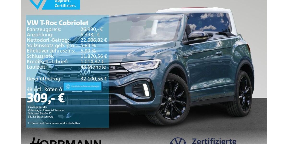 VW T-Roc 36.790 km 26.990 &euro; Herborn 35745