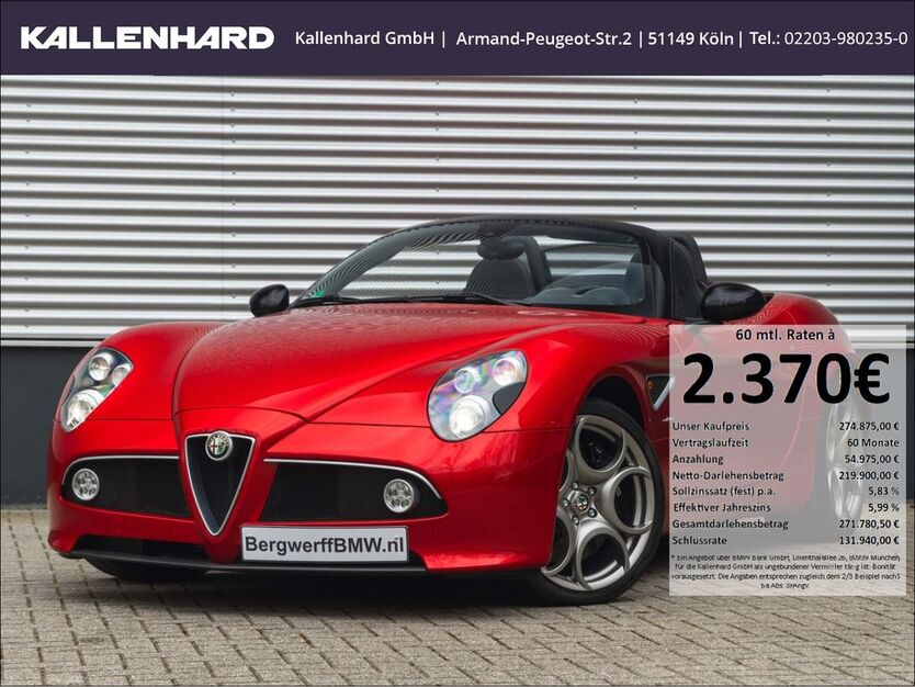 Alfa Romeo 8C 1.301 km 274.875 € Köln 51149