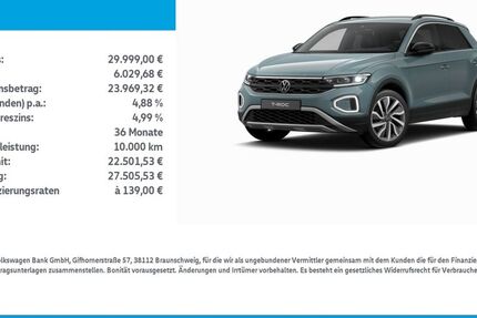 VW T-Roc 17.200 km 29.999 &euro; Mühlhausen/Thüringen 99974