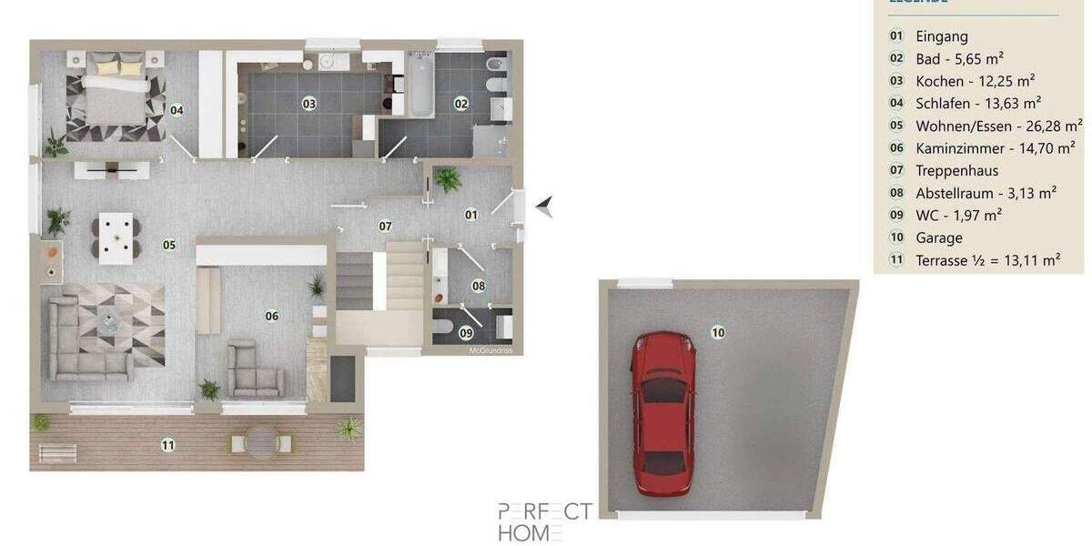 Terrassenwohnung Weinsberg - 2 Zimmer, 95 m&sup2;, 1.100&euro; | Angebot:24710586