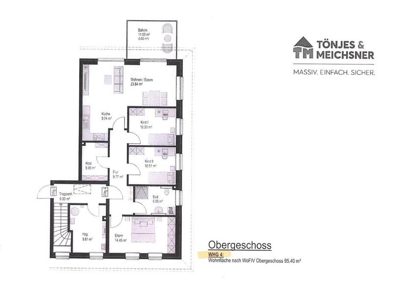 4-Zimmer-Wohnung in Bösel, familienfreundliche OG-Wohnung zimmer