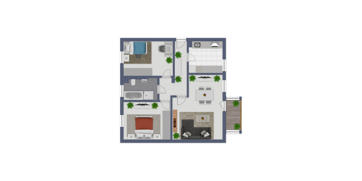 Etagenwohnung Sassnitz - 3 Zimmer, 76 m&sup2;, 519&euro; | Angebot:26236691