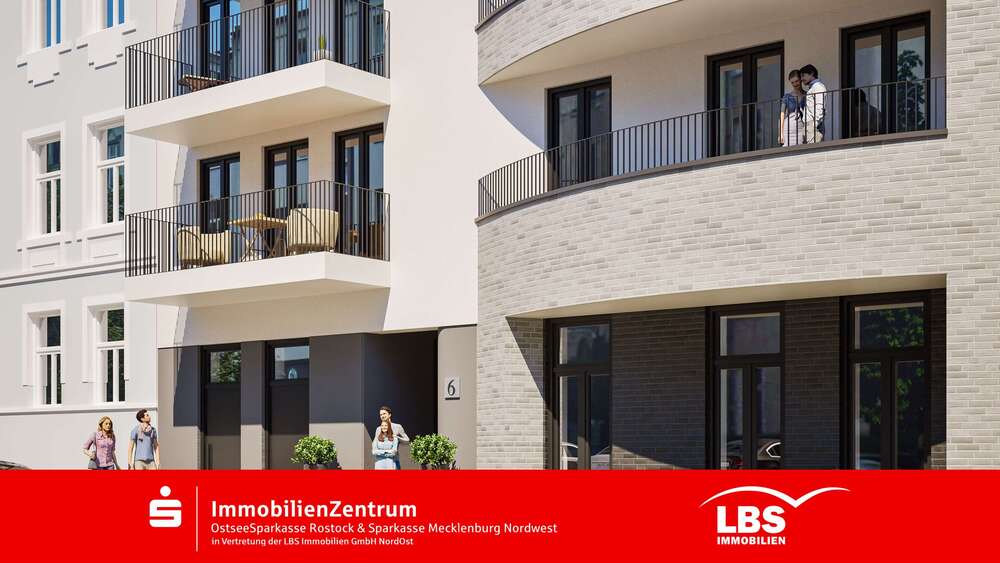 Etagenwohnung Rostock Hansaviertel - 3 Zimmer, 70 m&sup2;, 385.000&euro; | Angebot:26426122