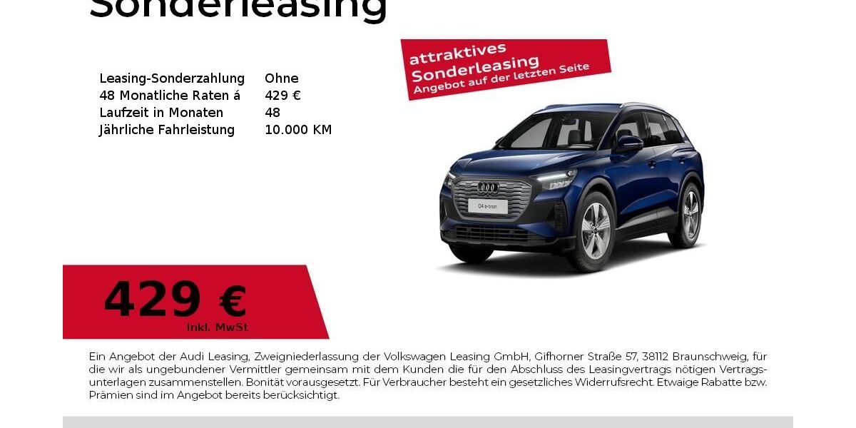 Audi Q4 e-tron 10.040 km 43.480 &euro; Fürth 90763