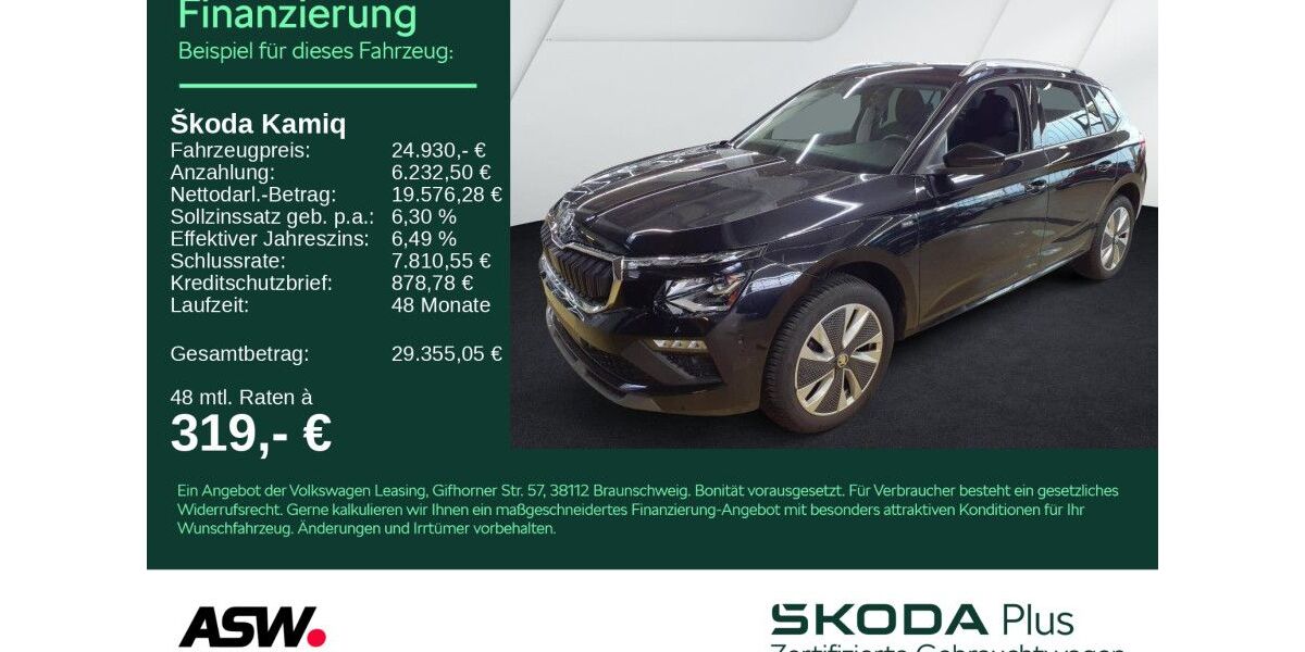 Skoda Kamiq 18.500 km 24.930 &euro; Heilbronn 74076