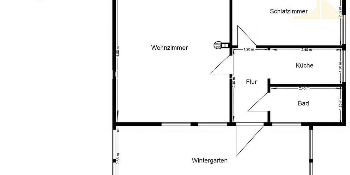 Bungalow Coswig (Anhalt) Möllensdorf - 2 Zimmer, 40 m&sup2;, 42.000&euro; | Angebot:26393297