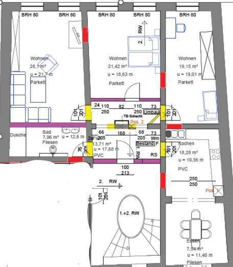 Etagenwohnung Cottbus Mitte - 3 Zimmer, 117 m&sup2;, 950&euro; | Angebot:26887630