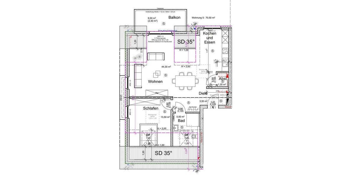 Etagenwohnung Delbrück - 4 Zimmer, 90 m&sup2;, 1.150&euro; | Angebot:25352300