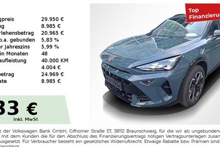 Cupra Formentor 9.750 km 28.980 &euro; Nürnberg 90441